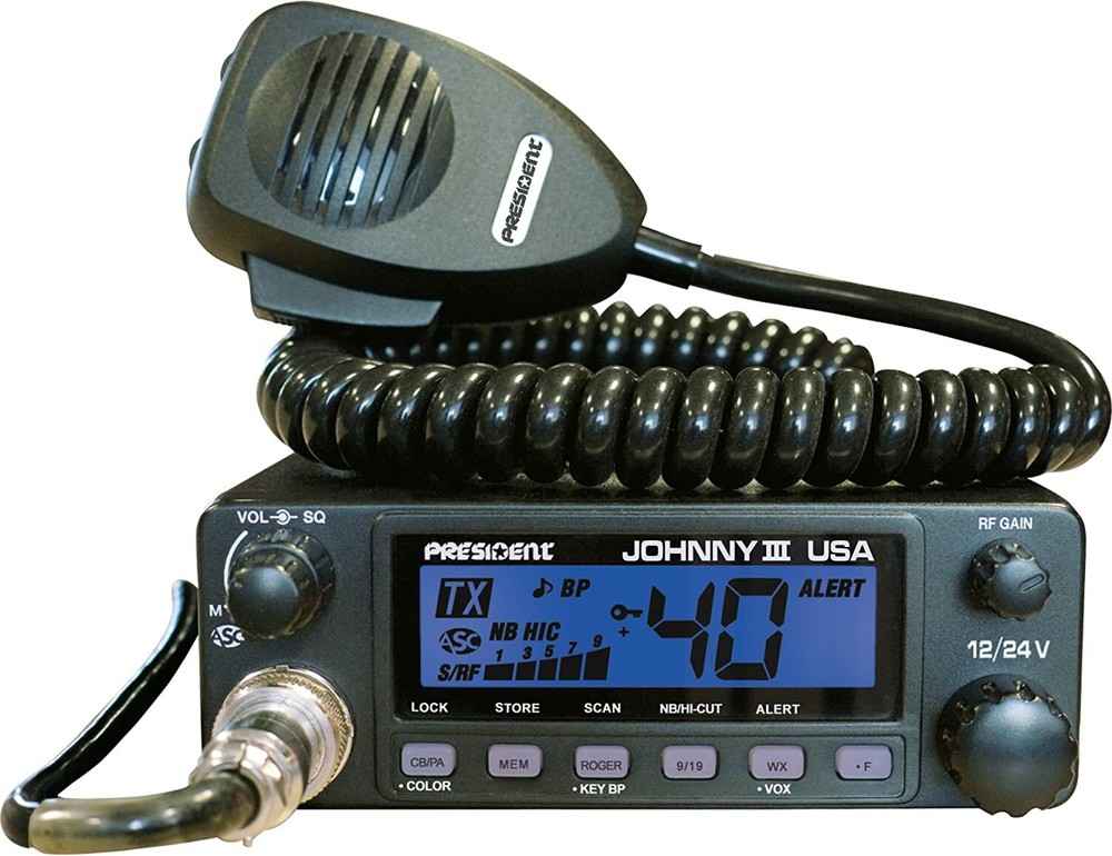 President Electronics Johnny III USA 40 Channel CB Radio