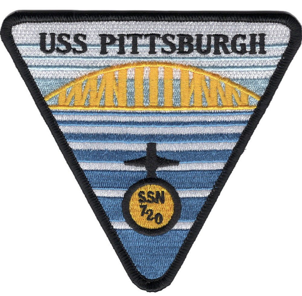 4.5" NAVY USS PITTSBURGH SSN-720 EMBROIDERED PATCH