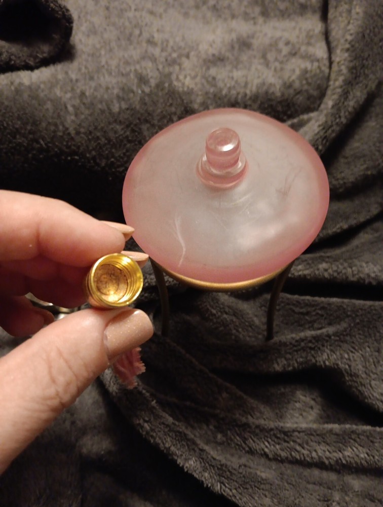 Art Glass Perfume Bottle With Stand
