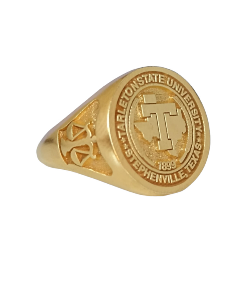 Tarleton State University Class Ring 2023 – Gold Finish Graduation Ring, Stephen
