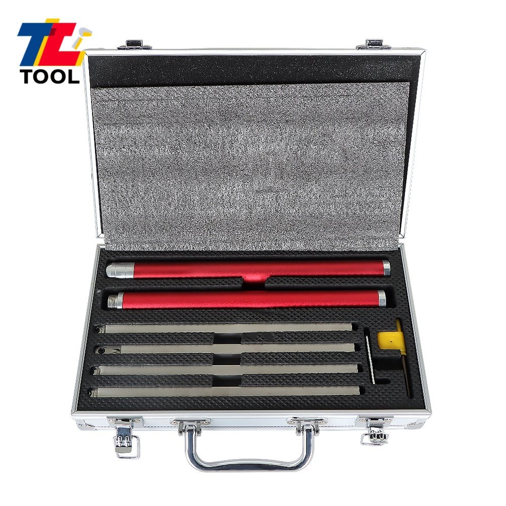 6 Pack Carbide Wood Turning Tools W/ 4 Replace Inserts For Lathe Finisher Tool