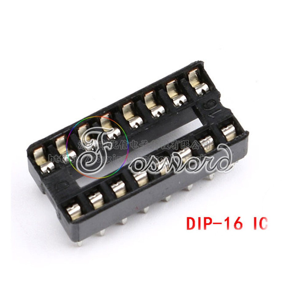 DIP/DIL IC Sockets Chip Socket Integrated Circuit Holder 6 - 40 Pin Round/Flat