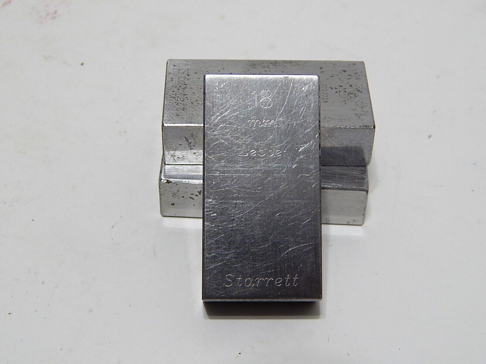 STARRETT WEBBER GAGE BLOCK 18MM