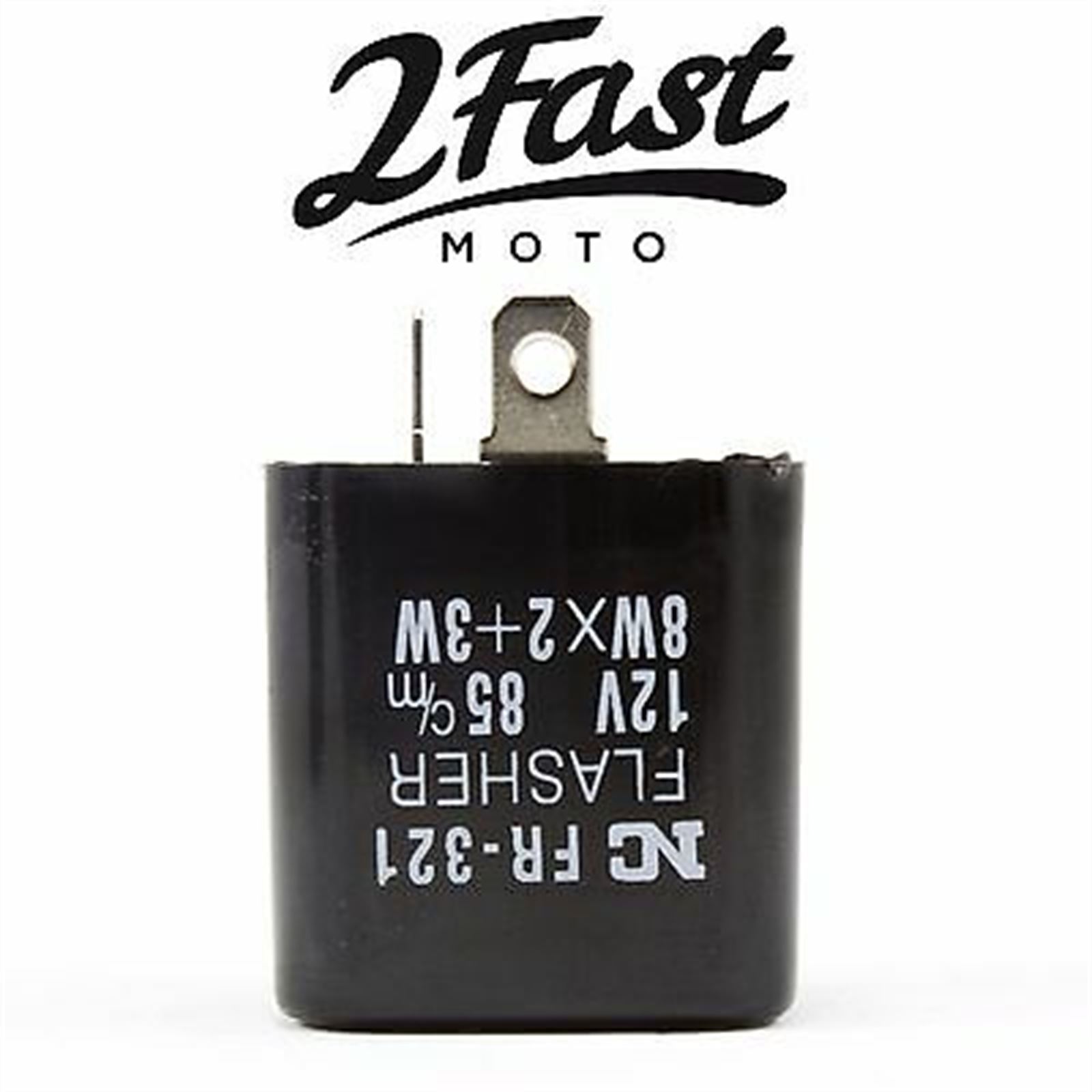 12 Volt 23 Watt Turn Signal Flasher Relay for 70-00 For Suzuki/Kawasaki 66-86752
