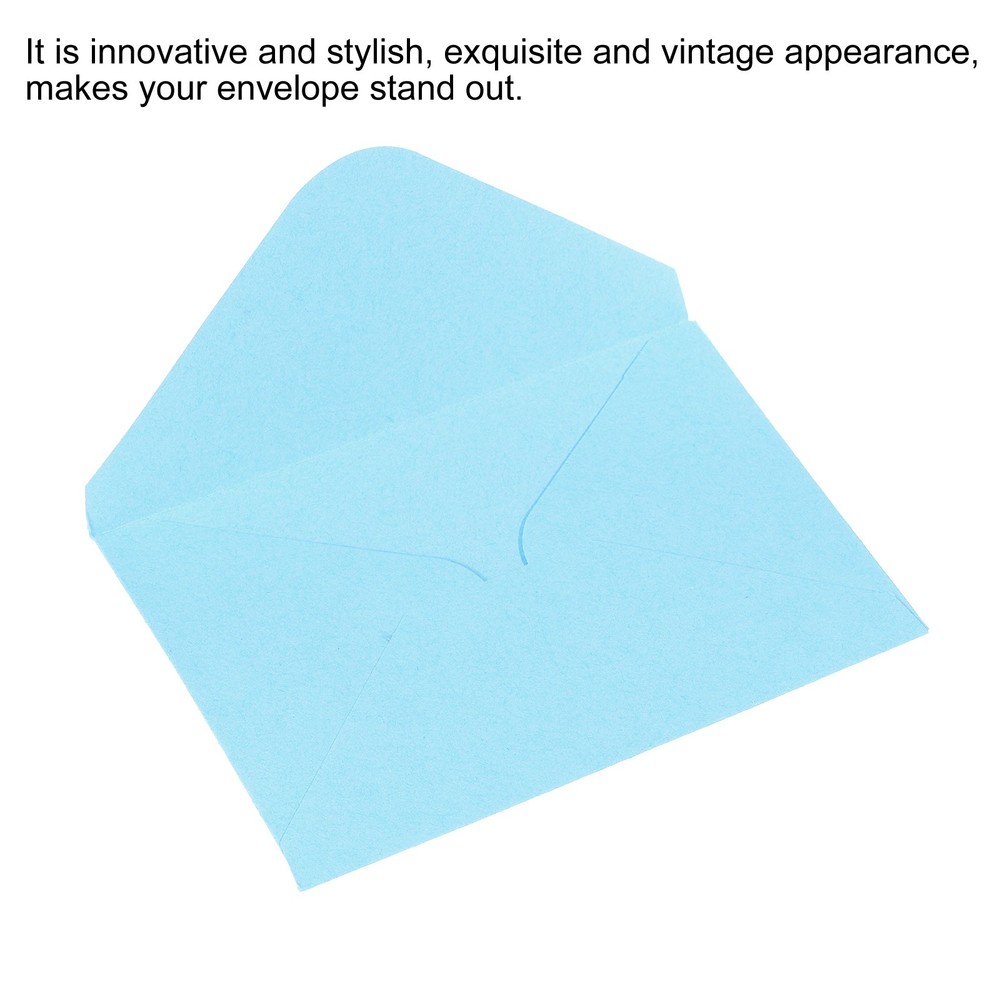 50Pcs Mini Envelopes, Tiny Pockets Gift Card Business Card Envelope, Light Blue