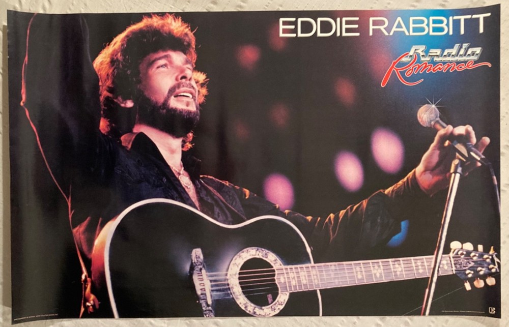 Eddie Rabbitt 1982 Promo Poster Radio Romance D