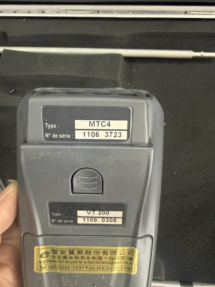 KIMO VT 200 HVAC Airflow Meter + MTC4 Temp Module + Probes – Tested
