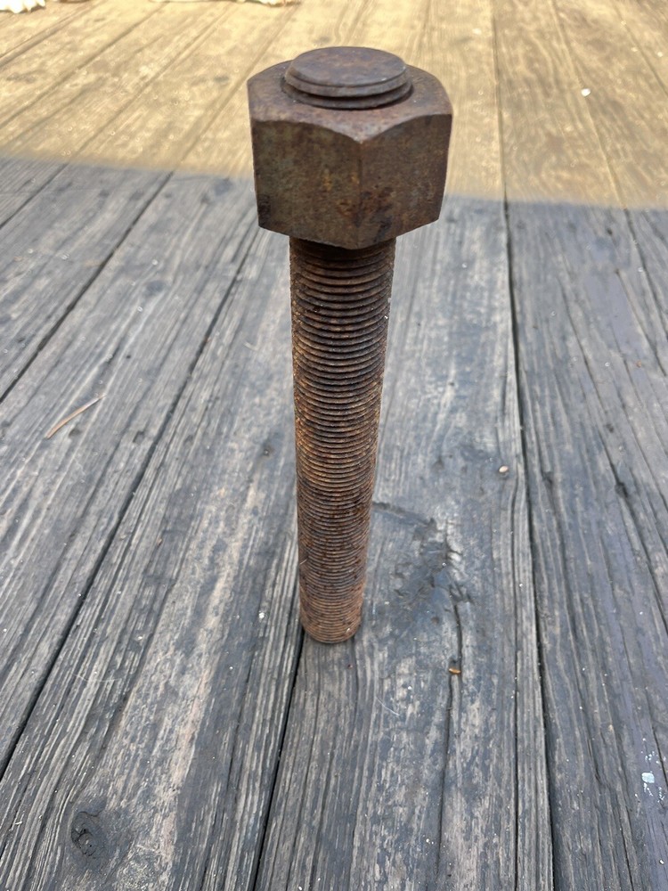 12" Tall Rusty Bolt, Rusty Metal Decor