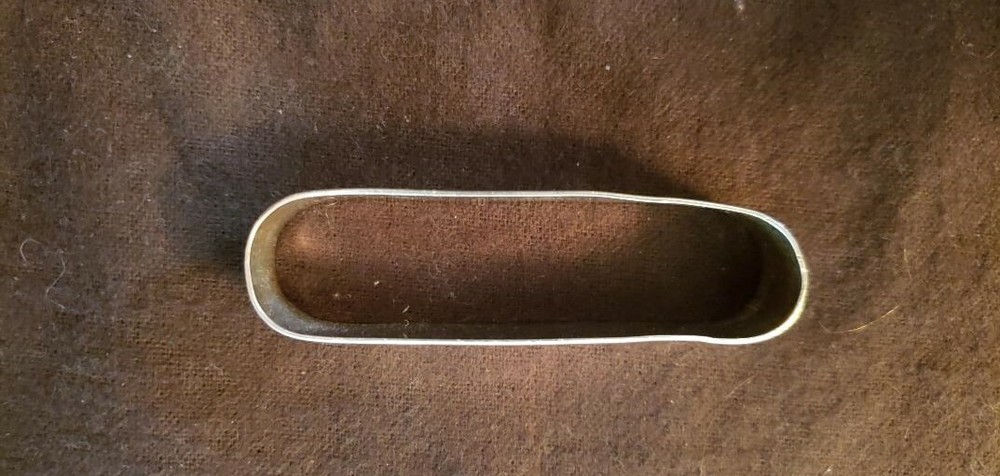 RANDAHL Sterling Silver NAPKIN RING Rounded Rectangular Form Elna Monogram