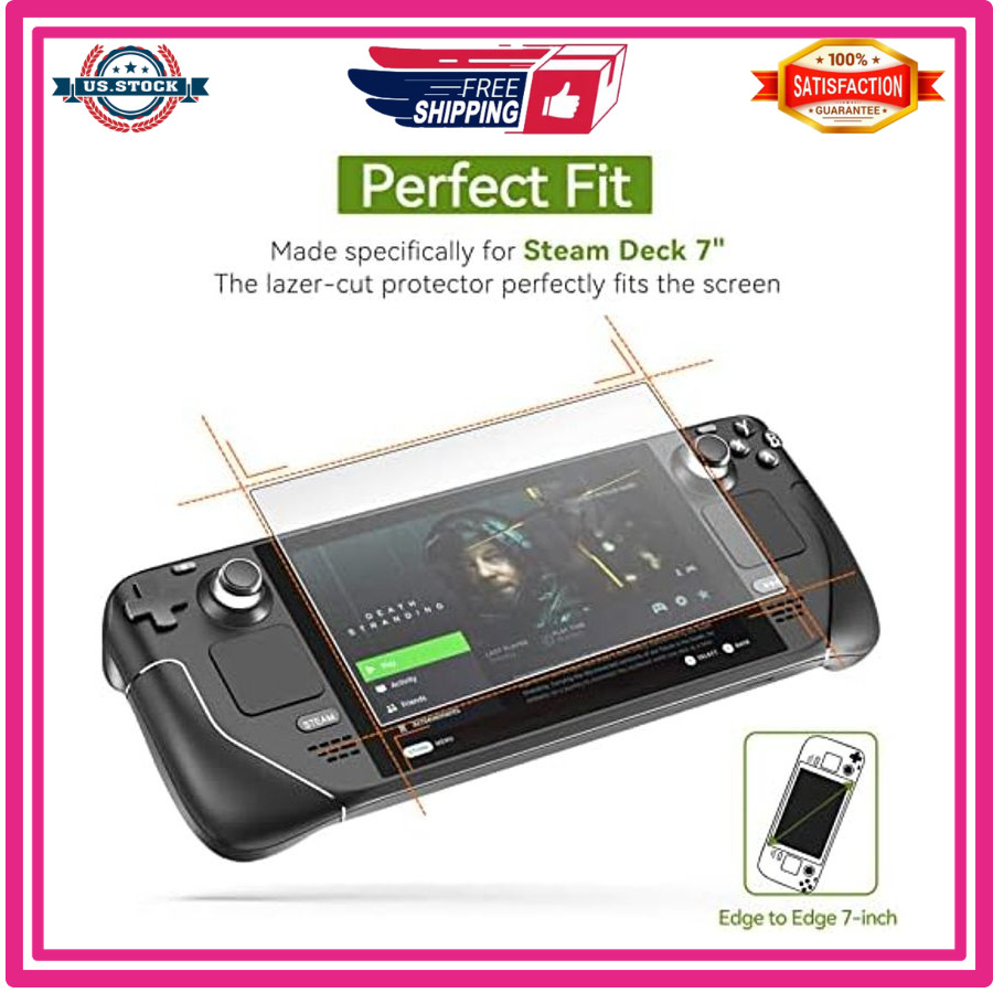 2-Pack Matte Screen Protector for Steam Deck 7.0/Steam Deck OLED 7.4 Mat