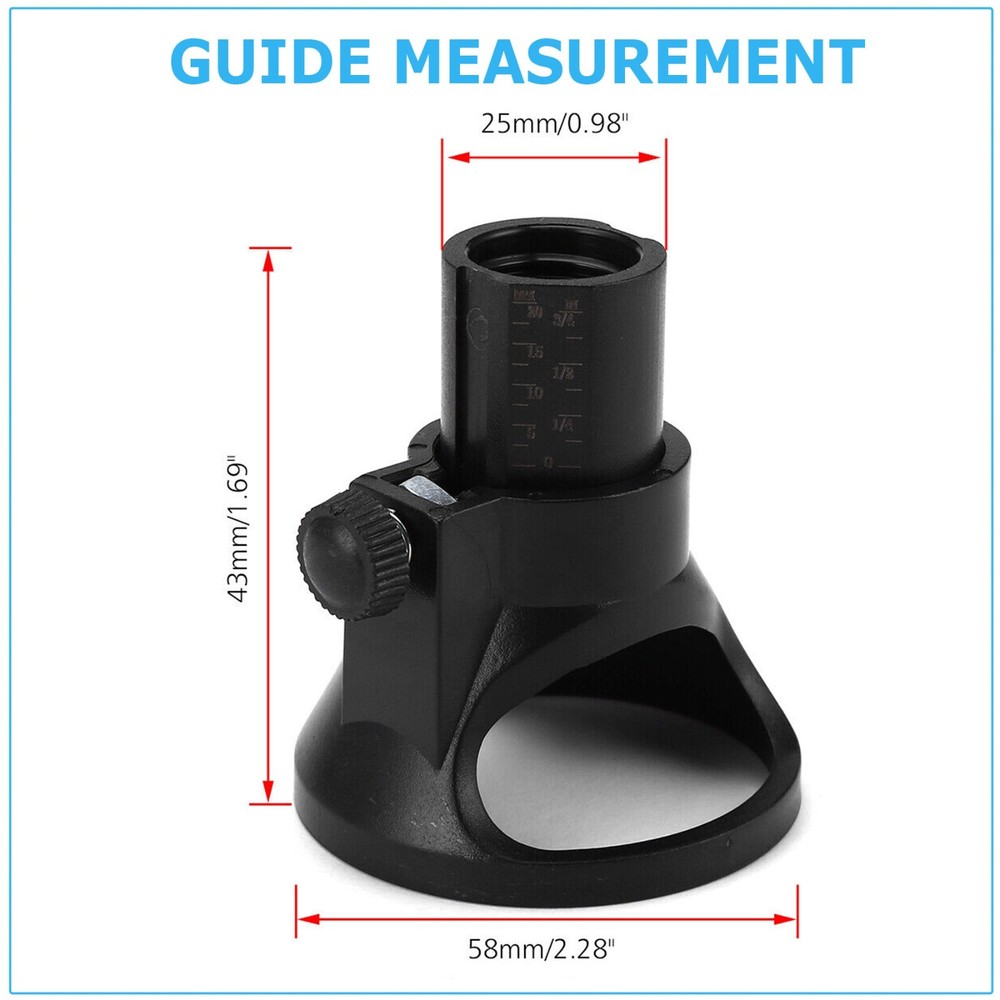 Dremel Rotary Multi Tool Cutting Guide HSS Router Drill Bits Set Attachment Kit
