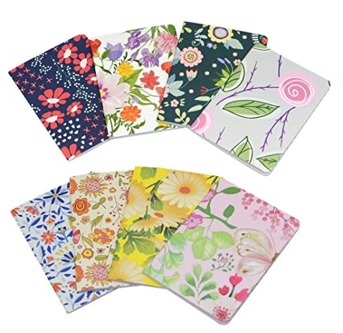 8pcs Mini Notepads Pocket Notebooks, Happy Journal Small Notebooks Bulk for