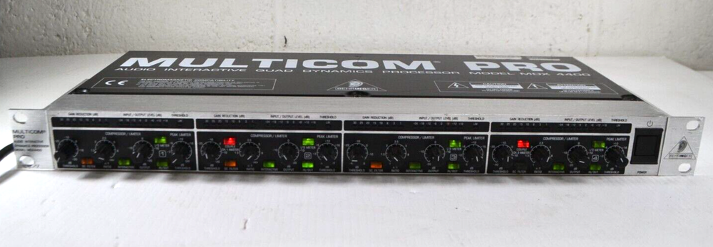 MULTICOM PRO BEHRINGER Audio Interactive Quad Dynamics Processor Model MDX4400