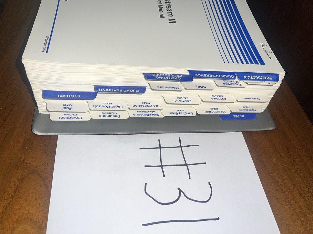 SimuFlite Gulfstream III Gulfstream 3 Technical Manual