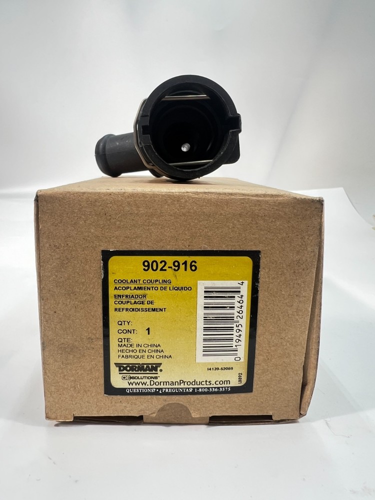 DORMAN 902-916 Coolant Hose Connector For Select 99-19 Volkswagen Models