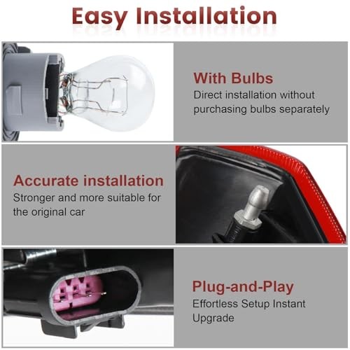 Tail Lights Outer Assembly Compatible with 2010-2017 GMC Right Side 10-17 Outer