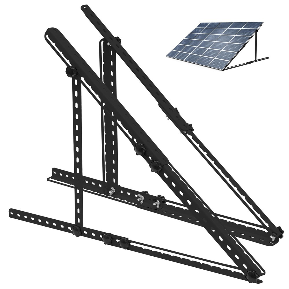 Solar Panel Mount Brackets, 30 inch Solar Panel Stand with 0-90° Adjustable