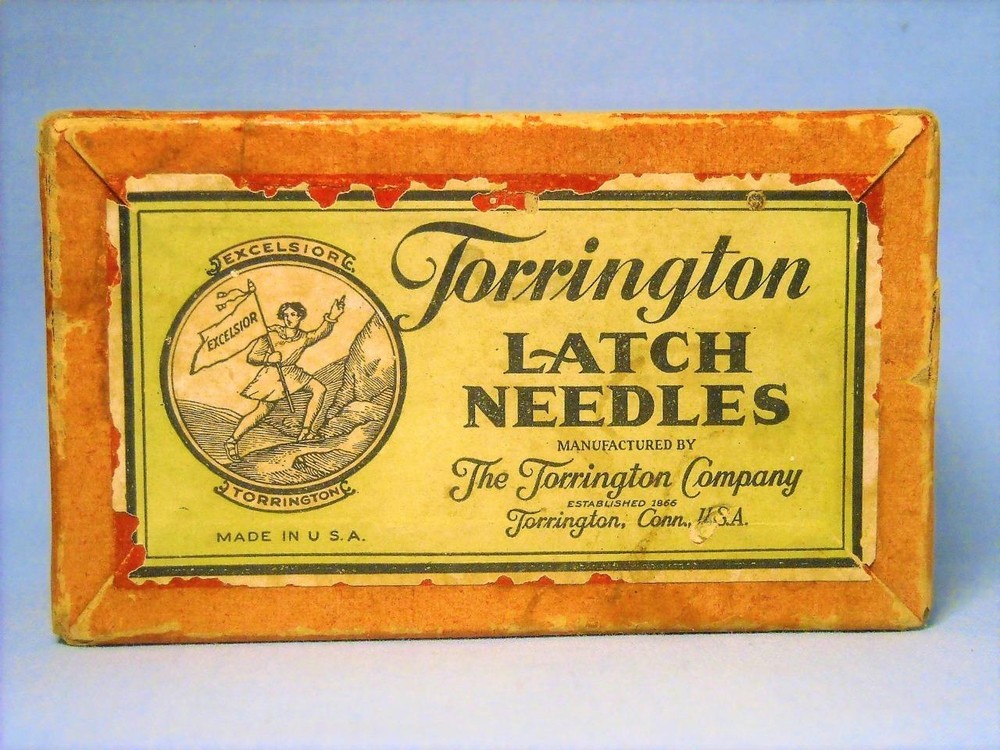 Torrington Latch Needles Empty Box... Torrington, Conn.  - Vintage