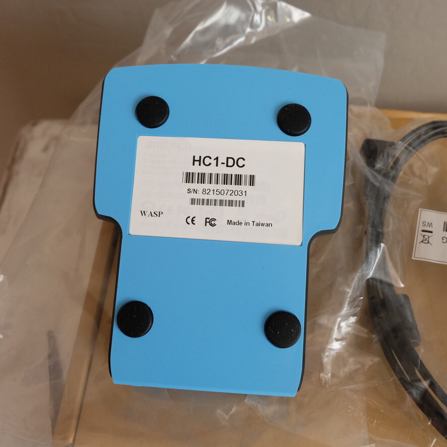 Wasp HC1-DC Mobile Handheld Computer Scanner Single Slot Cradle – New Open Box