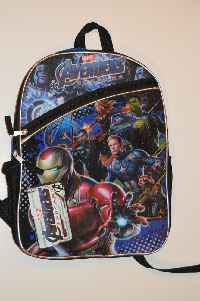 Marvel Avengers Endgame 16” Pixelated Backpack With 2 Mesh Side Pockets