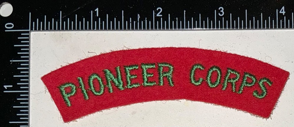 Canadian Army Pioneer Corps Patch Formation Title Flash
