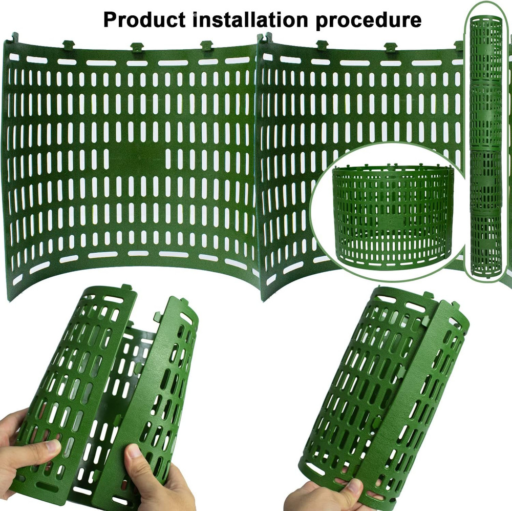 4 Pack Tree Trunk Protectors 15 X 10 Expandable Weather-Proof Mesh Tree Bark P