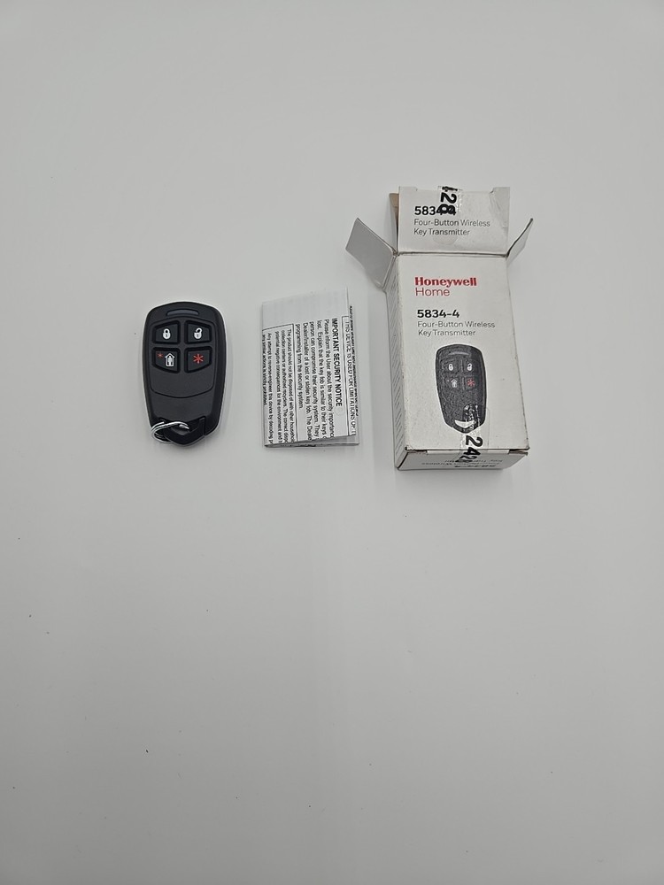 Honeywell 5834-4 (4 Button Remote Control - Black)