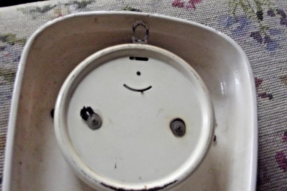 1950S Junghans EXACTA German Wall Clock with a Timer in Cream & Grey Ceramic