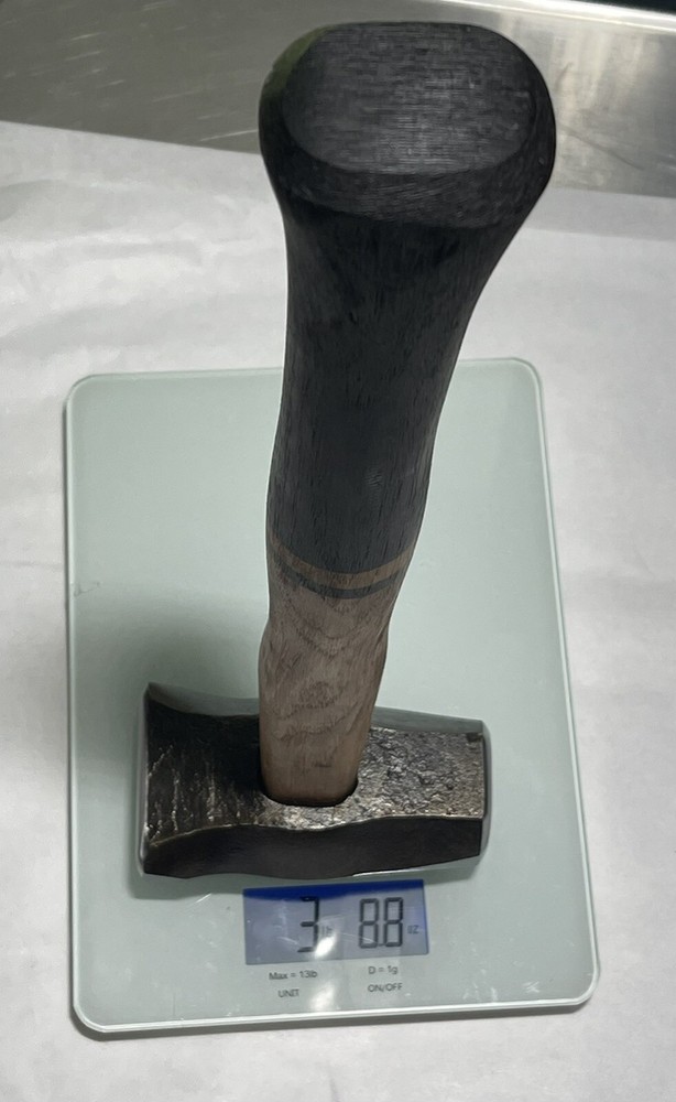 Blacksmith Hex Cross Pein Hammer Dyed Handle