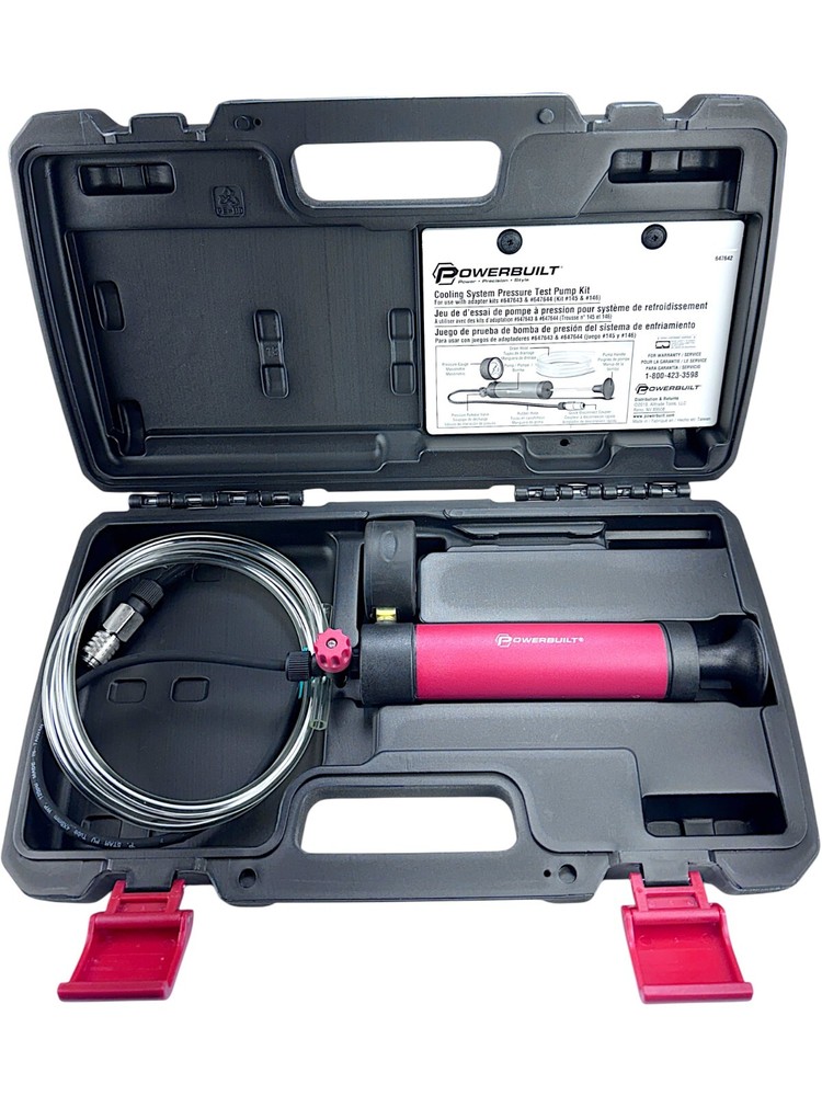 POWERBUILT 647642 KIT 144 Cooling System Pressure Test Pump Kit