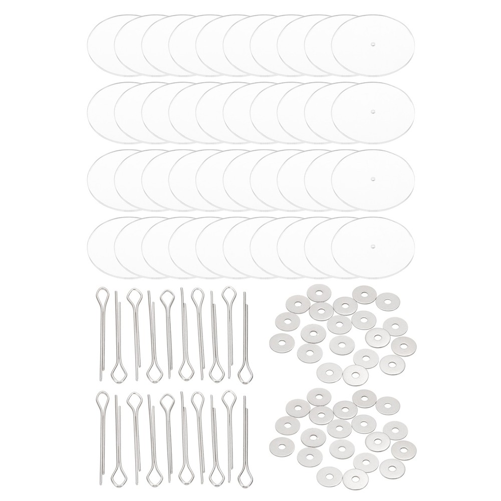 20 Set 50mm Doll Joints Removable Cotter Pin Joints Connector and Acrylic Tray