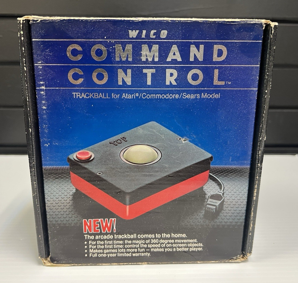 Wico Command Control Trackball Atari And Commodore Original Box preowned