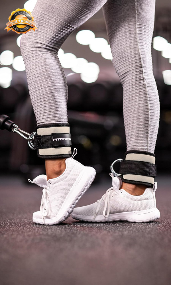 Ankle Straps for Cable Machine Gym Workout Leg Kickback Attachment 2pc