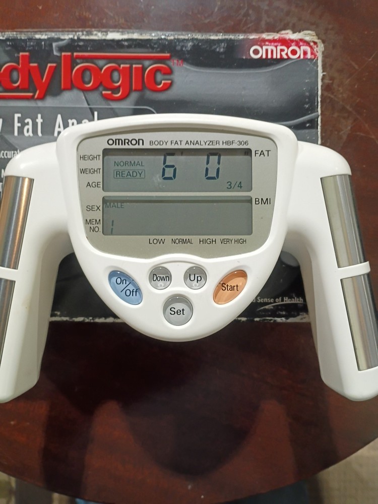 Omron HBF-306BL Body Logic Body Fat Analyzer BMI Tested Working