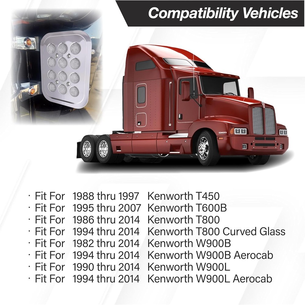 CF19501C Replacement Cab Air Filter Chrome 2-Layer for Kenworth Trucks