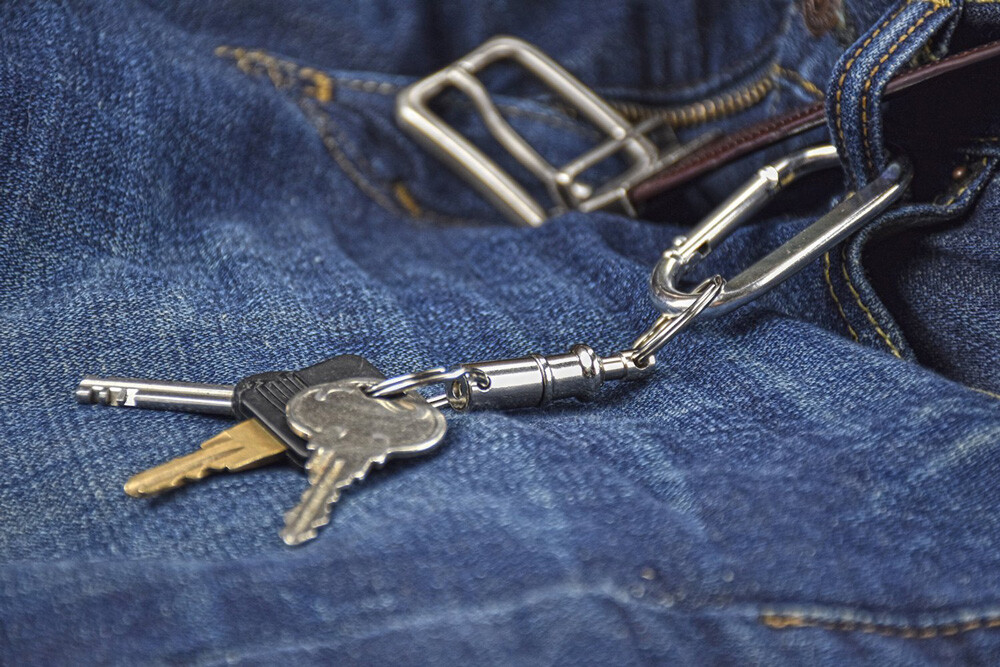 2pc Detachable Pull Apart Key Rings Quick Release Split Key Chains Brass Body