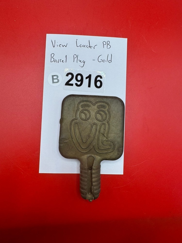 View Loader PB Paintball Barrel Plug-Gold