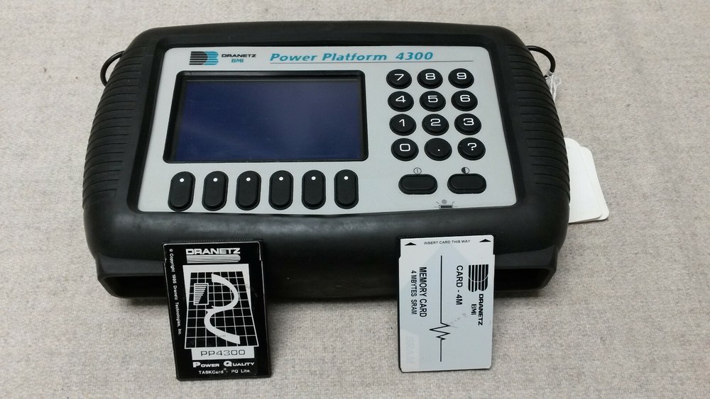 DRANETZ PP-4300 BMI POWER PLATFORM ANALYSER w/TASKCARD AND MEM