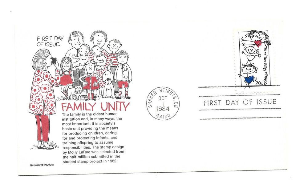 2104 Family Unity, Aristocrat Cachets FDC