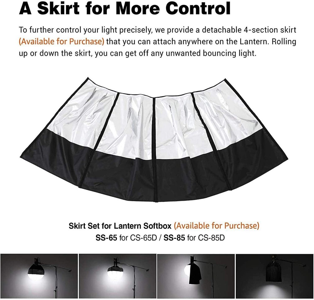 US Godox CS-85D Lantern Softbox Soft Lighting Modifier for Godox Amaran Smallrig