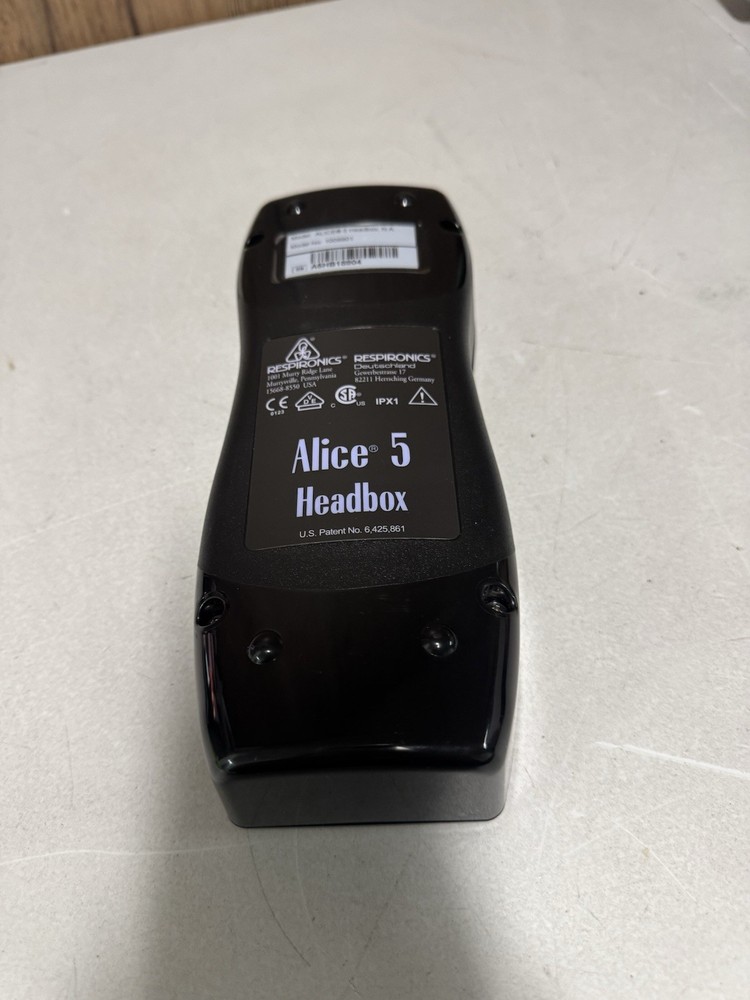 Respironics Alice 5 Headbox Model 1009901 Sleep Study Module Untested