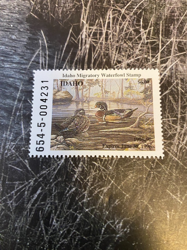 1995 Idaho State Duck Stamp,