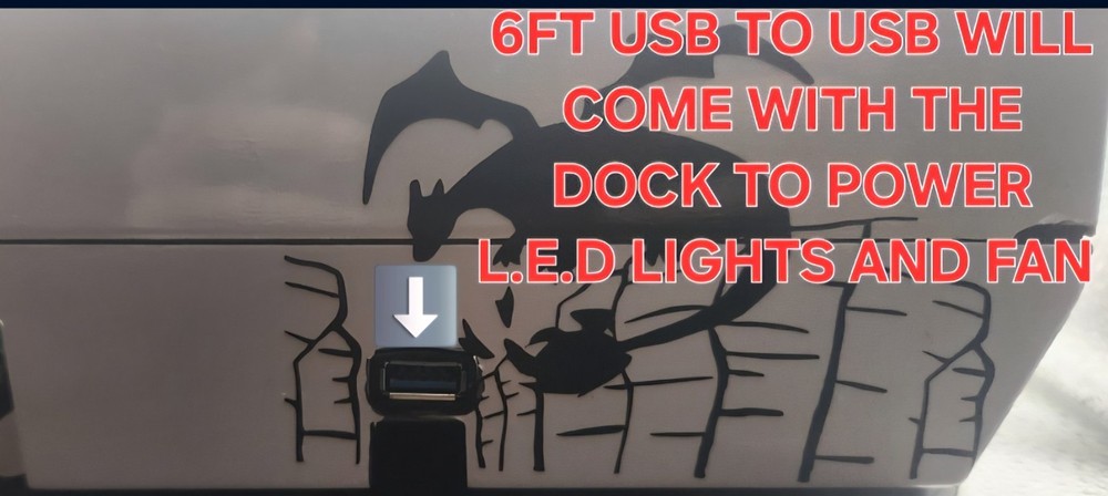 NINTENDO SWITCH CUSTOM DOCK SHINING CHARIZARD THEME: