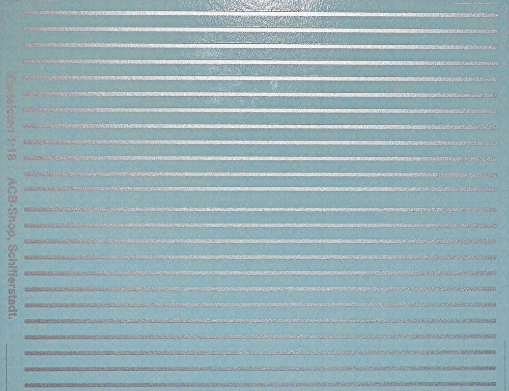 Decorative Stripes Silver 1-18 Decals Decals