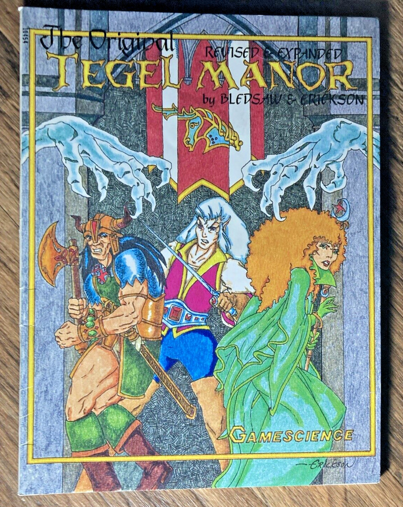 Tegel Manor Paperback (1989 Gamescience Edition) - Classic RPG Module (no maps)