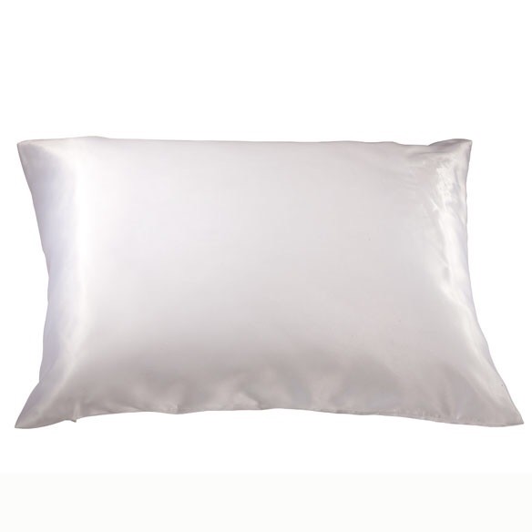 HOME COLLECTION SATIN PILLOWCASE (WHITE)