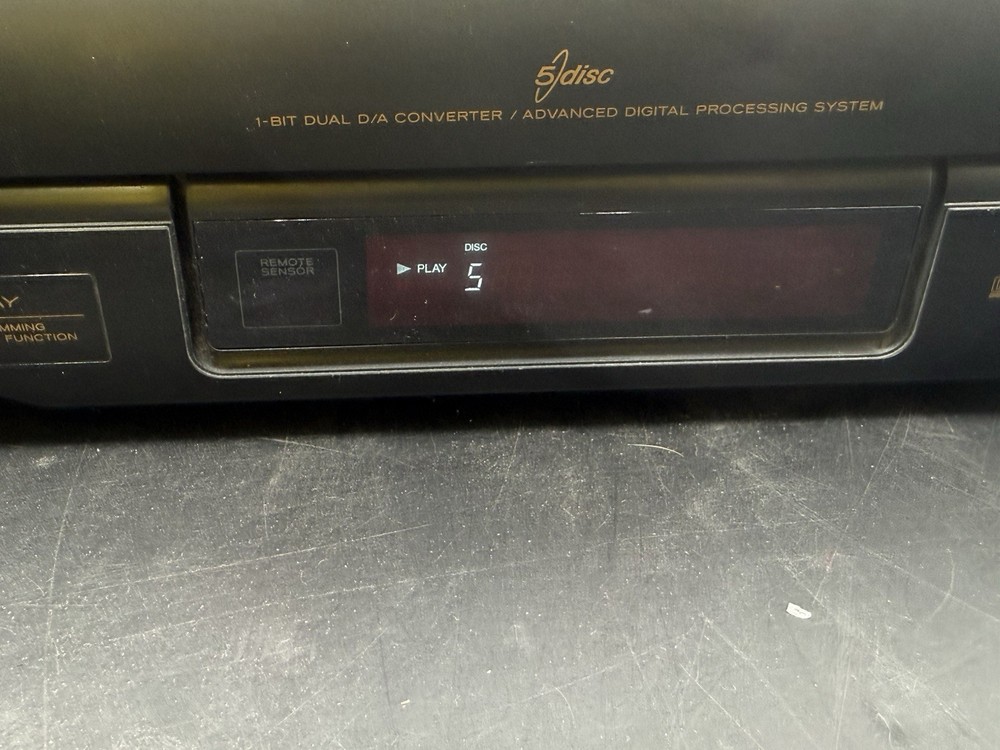 TEAC PD-D1200 CD Player 5-Disc Changer 1997 Tested Works