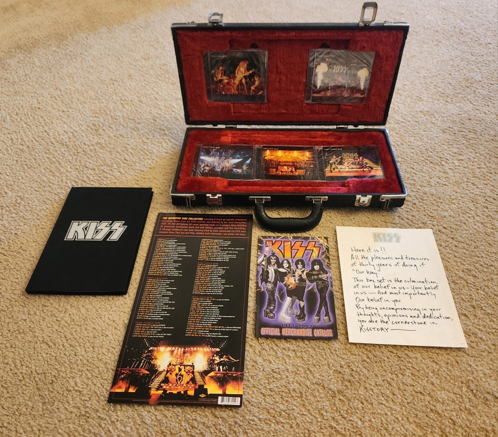 KISS Hell's Guitar Case Type Box Set CD Unopened Official 2001