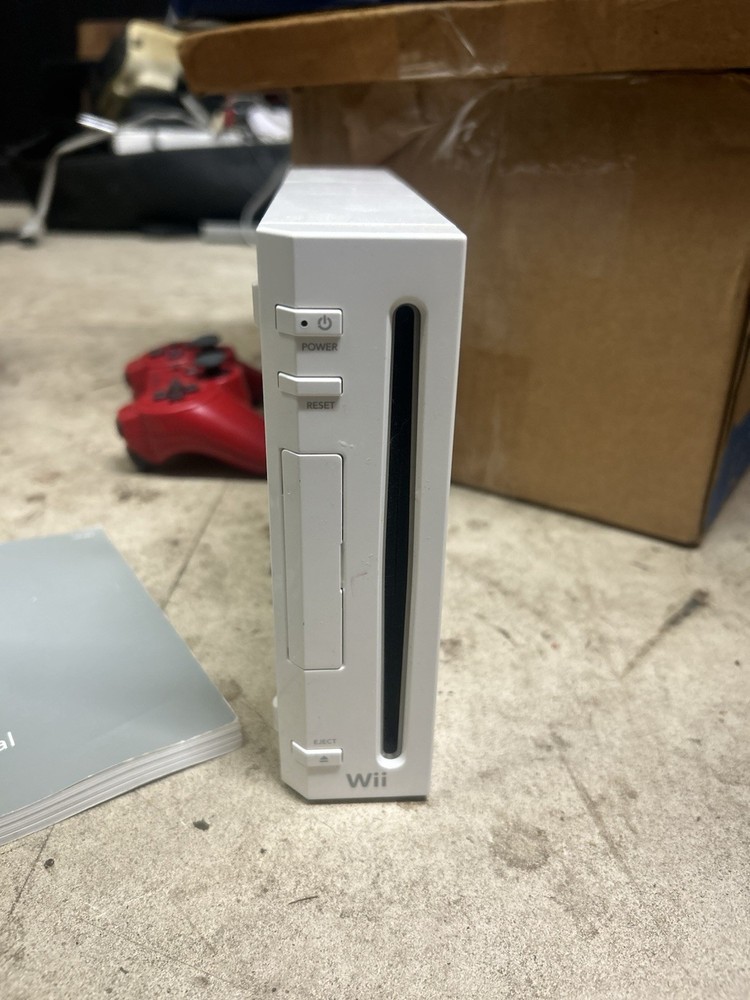 Nintendo Wii Console Bundle with 4 Remotes, Sensor Bar, Manual, Power Adapter