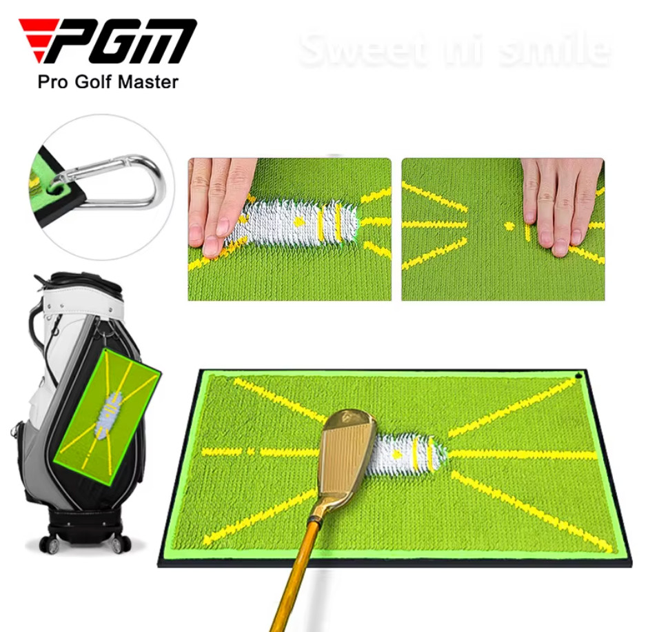 Golf Training Strike Mat Swing Path Impact Trace Pad Practice Aid Beginner Swing